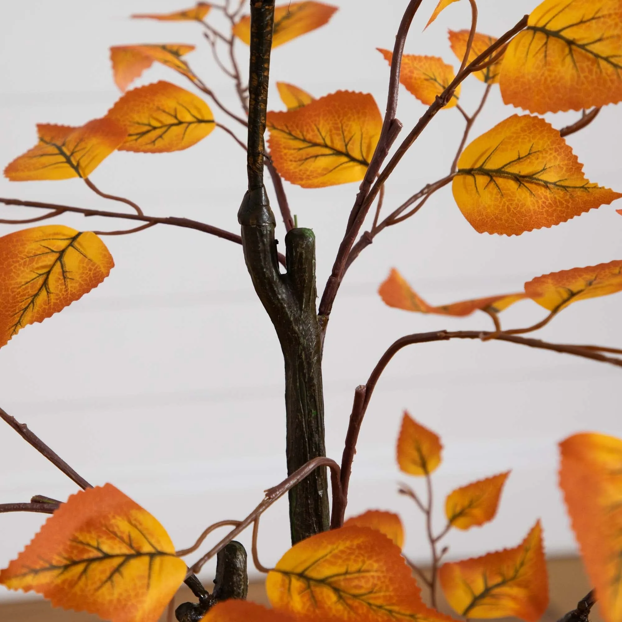 4' Autumn Birch Leaf Artificial Fall Tree