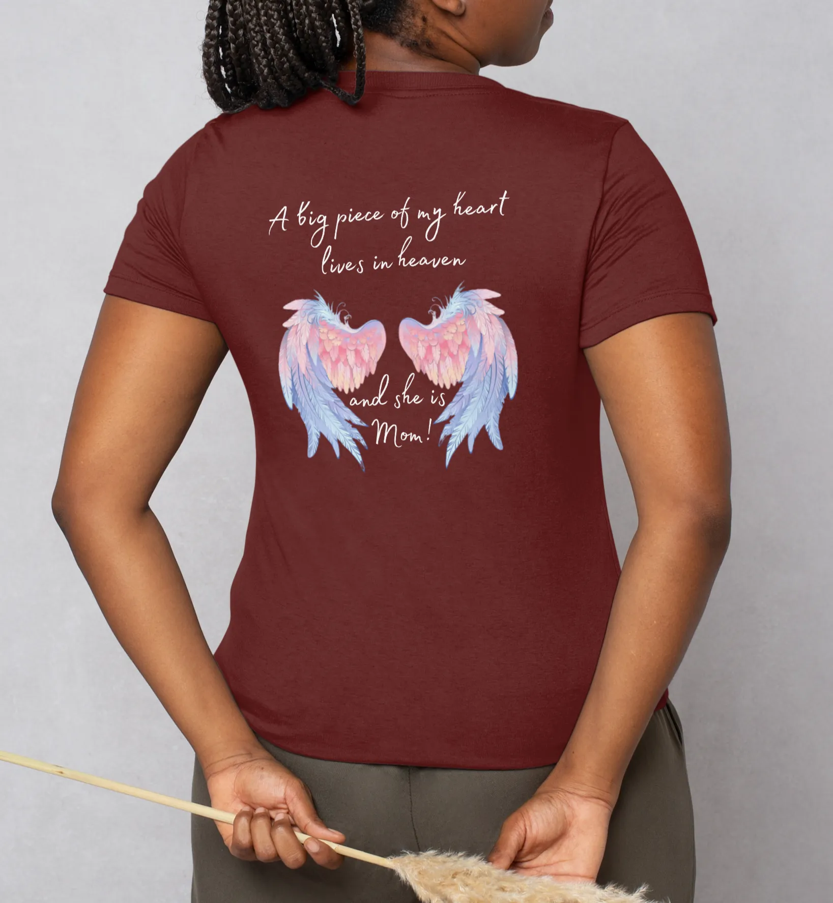 A Piece of My Heart Is in Heaven - Mom Tribute Shirt