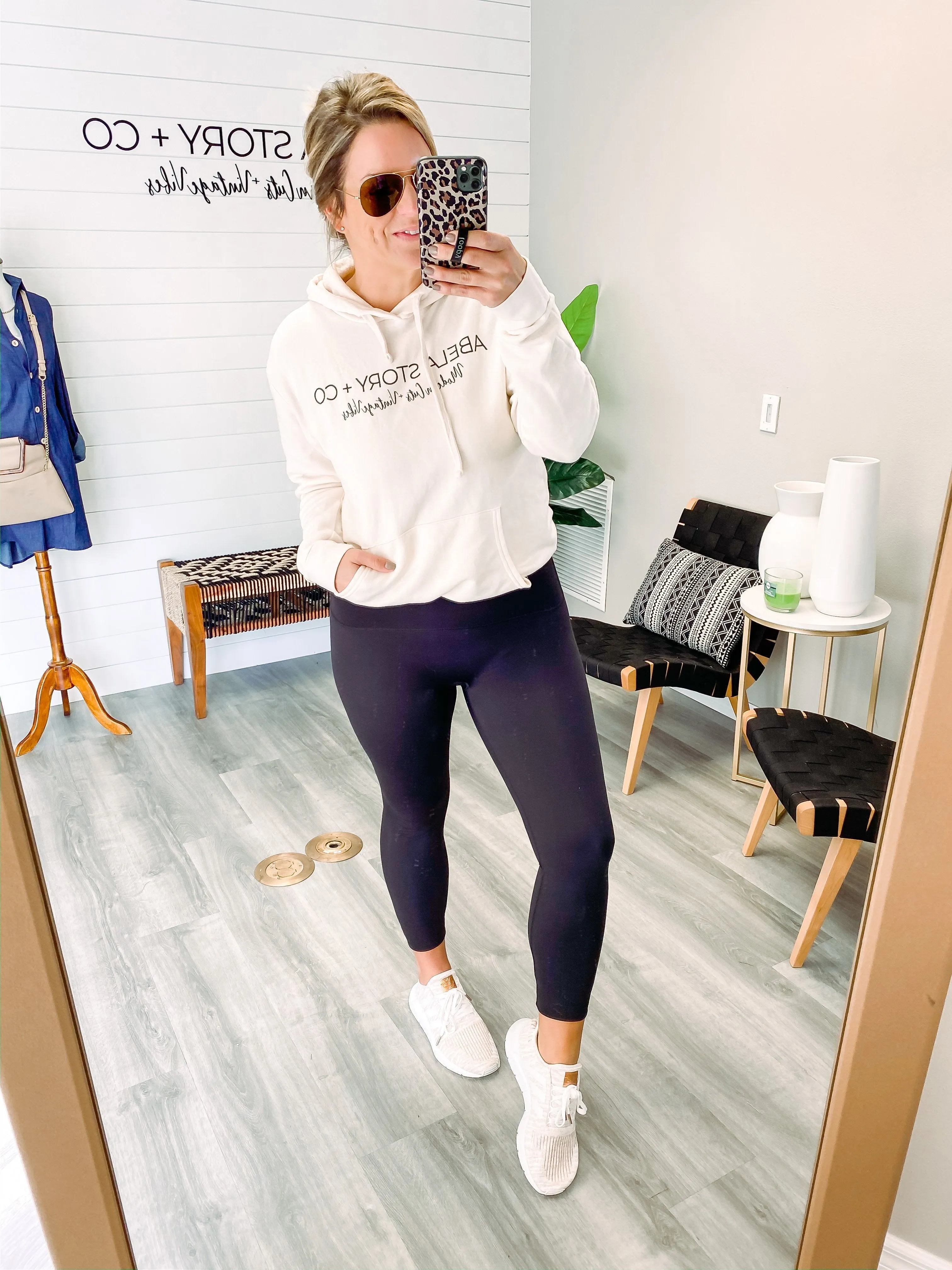 Abela Custom Leggings Capri - NAVY