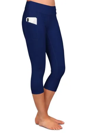 Abela Custom Leggings Capri - NAVY