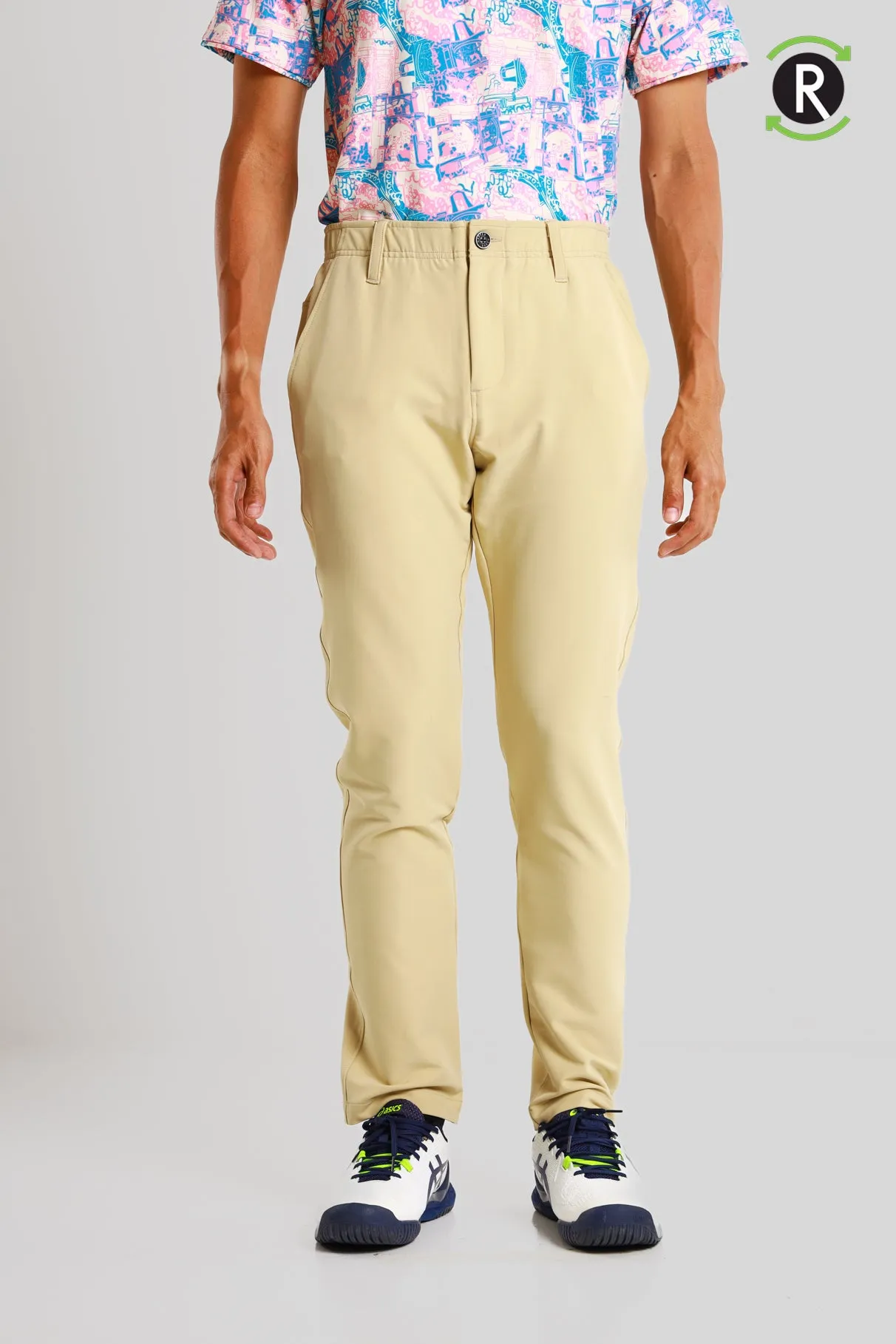 Activewear Long Pants in Pale Khaki