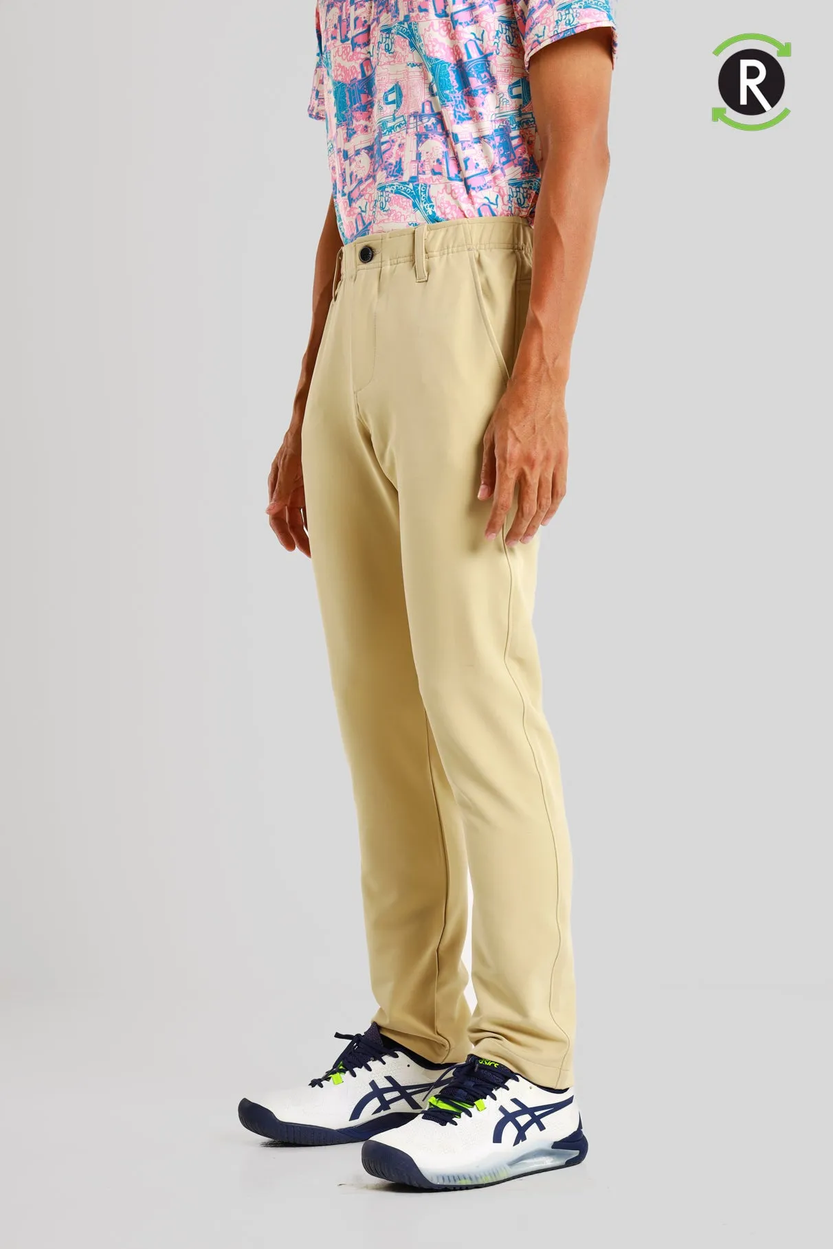 Activewear Long Pants in Pale Khaki