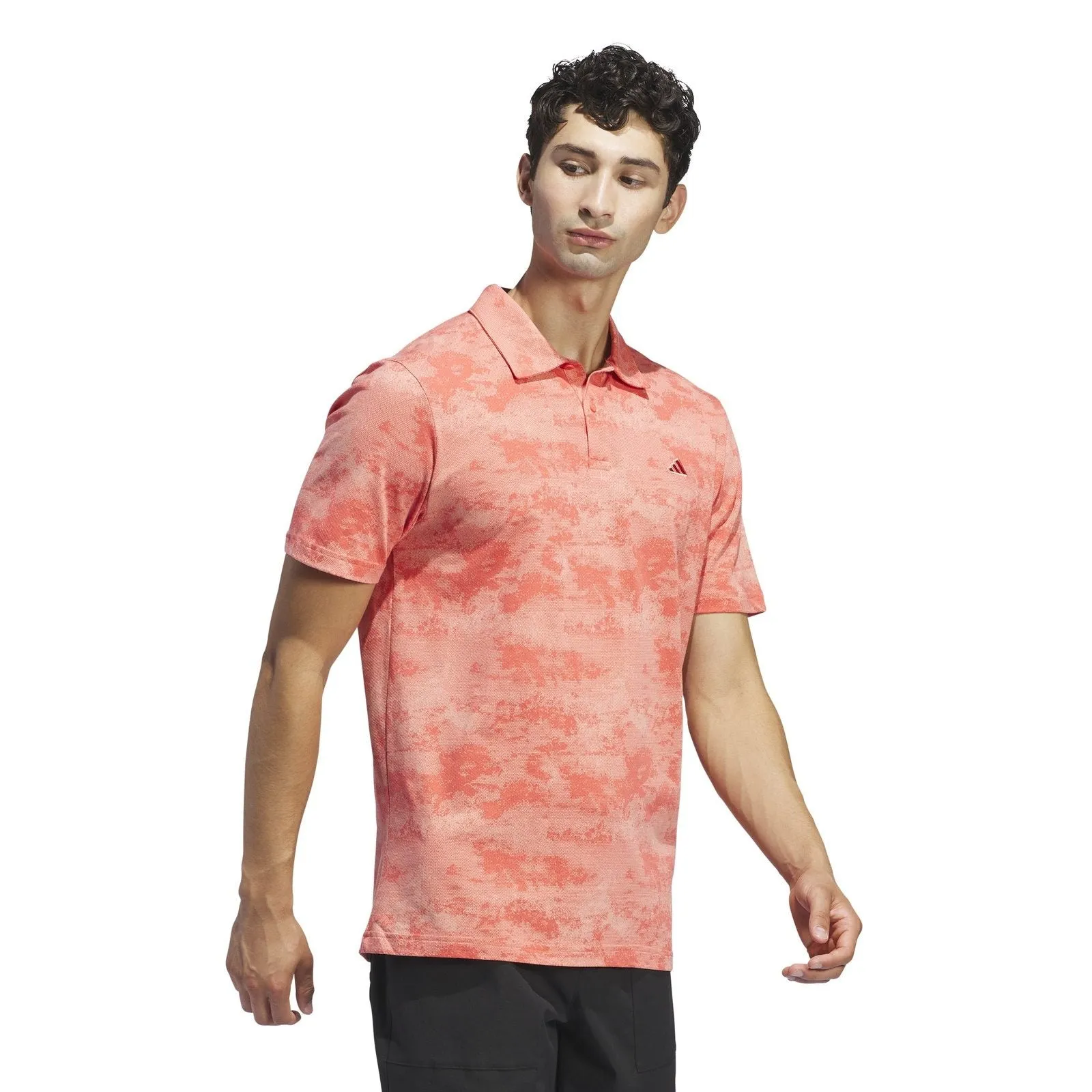 adidas Go-To Printed Mesh Golf Polo Shirt IU4427