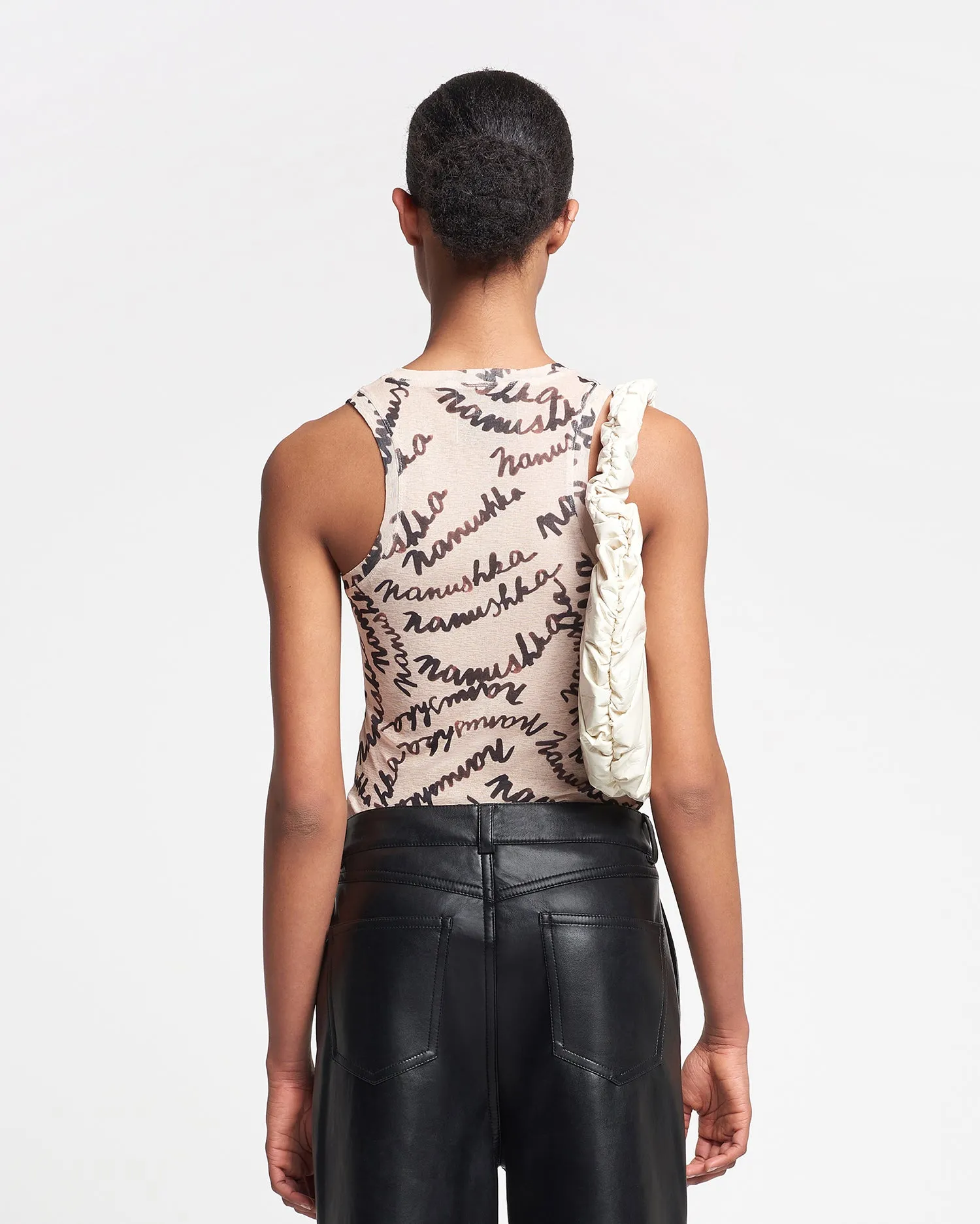 Anneke - Mesh-Jersey Tank Top - Scribble Logo