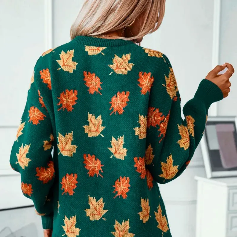 AUTUMN LEAF™ | Cozy Knit Sweater