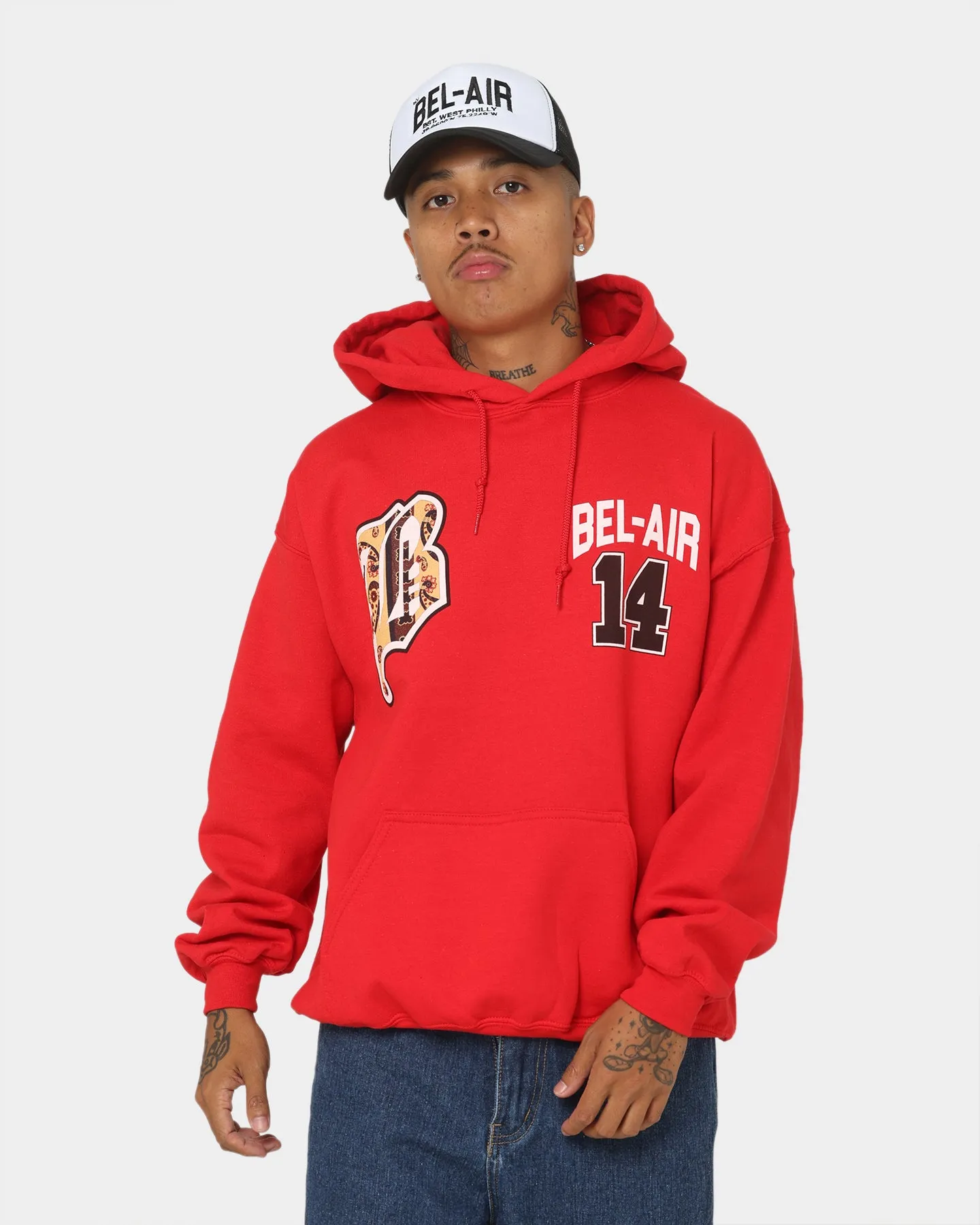 Bel Air Bel-Air 14 Hoodie Red