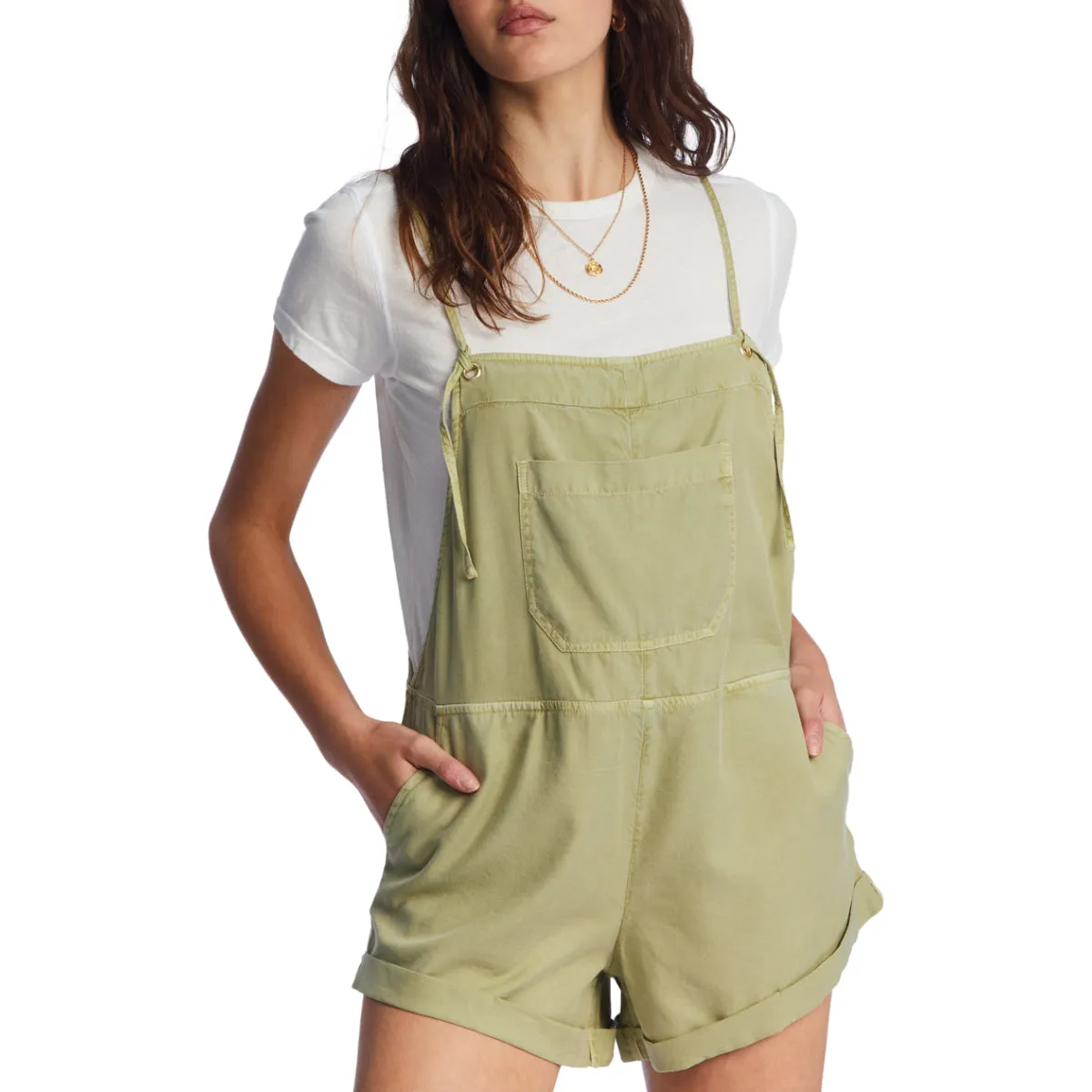 Billabong Women's Wild Pursuit Overall Romper Shorts