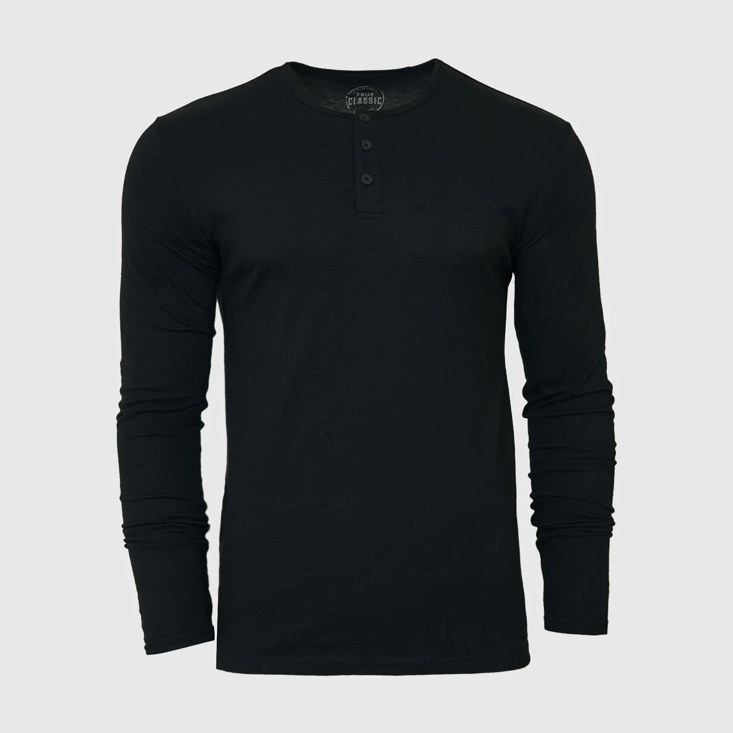 Black Long Sleeve Henley