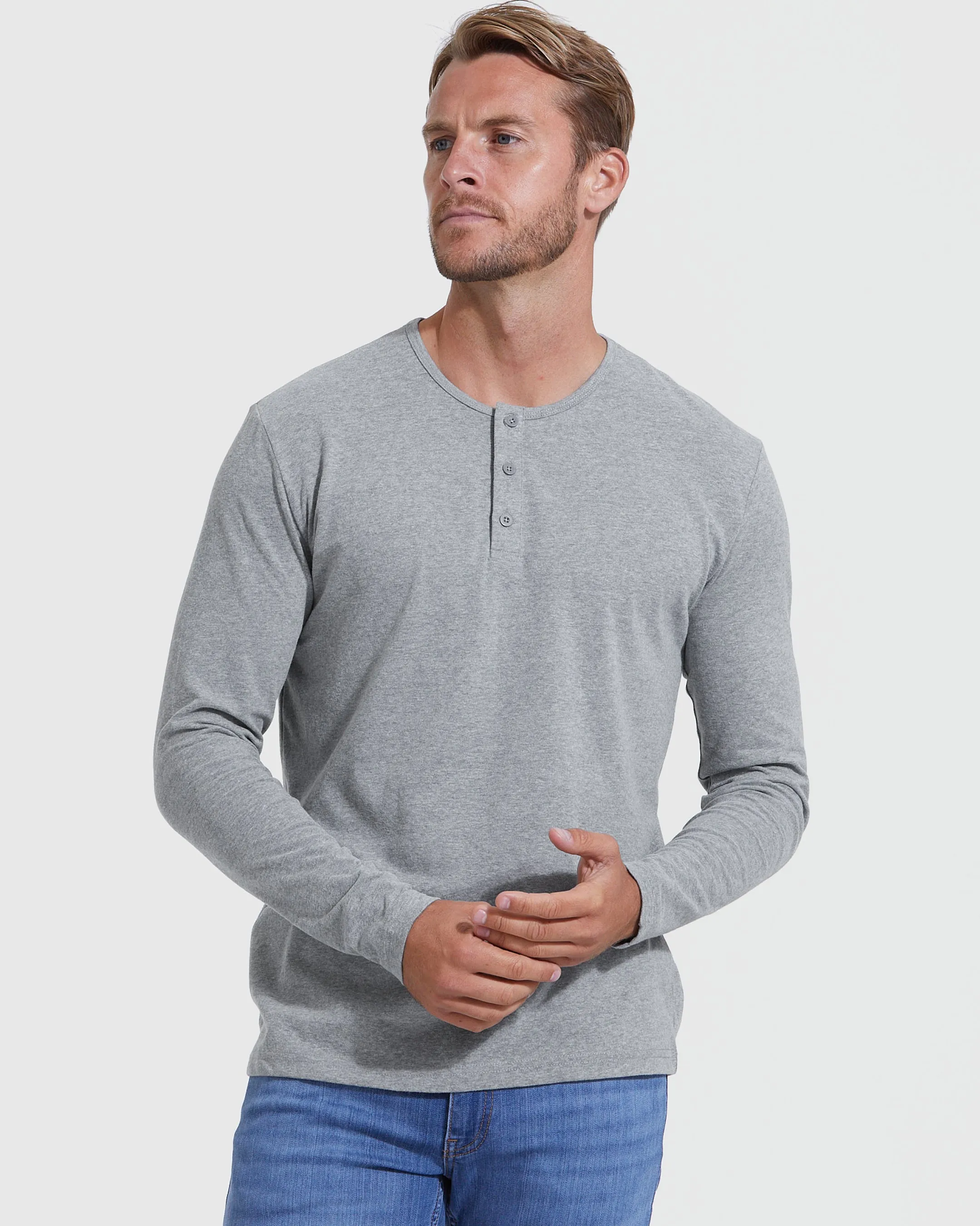 Blues Long Sleeve Henley 3-Pack