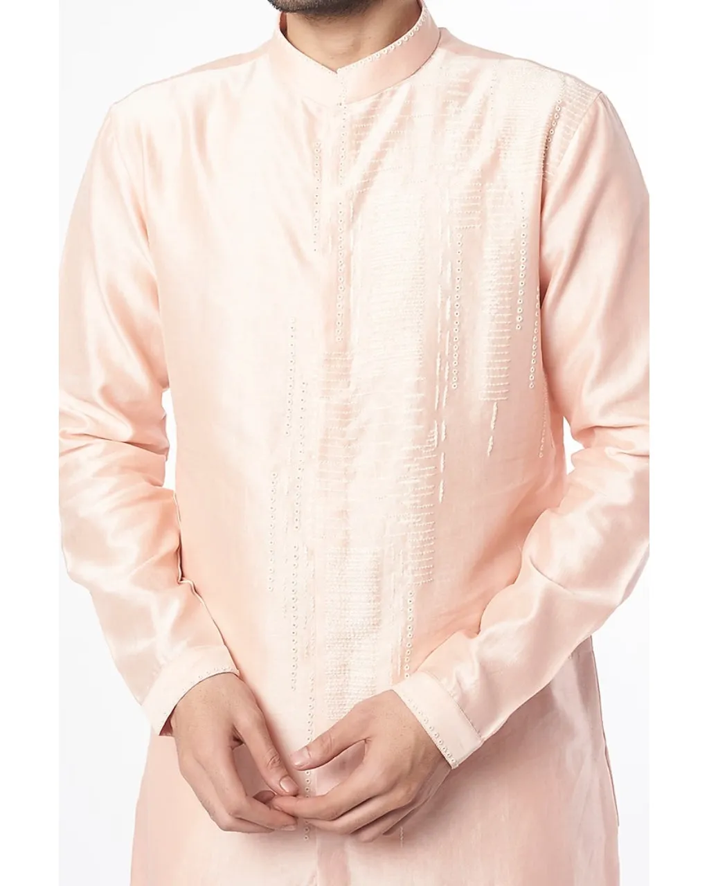 Blush Pink Embroidered Kurta Set