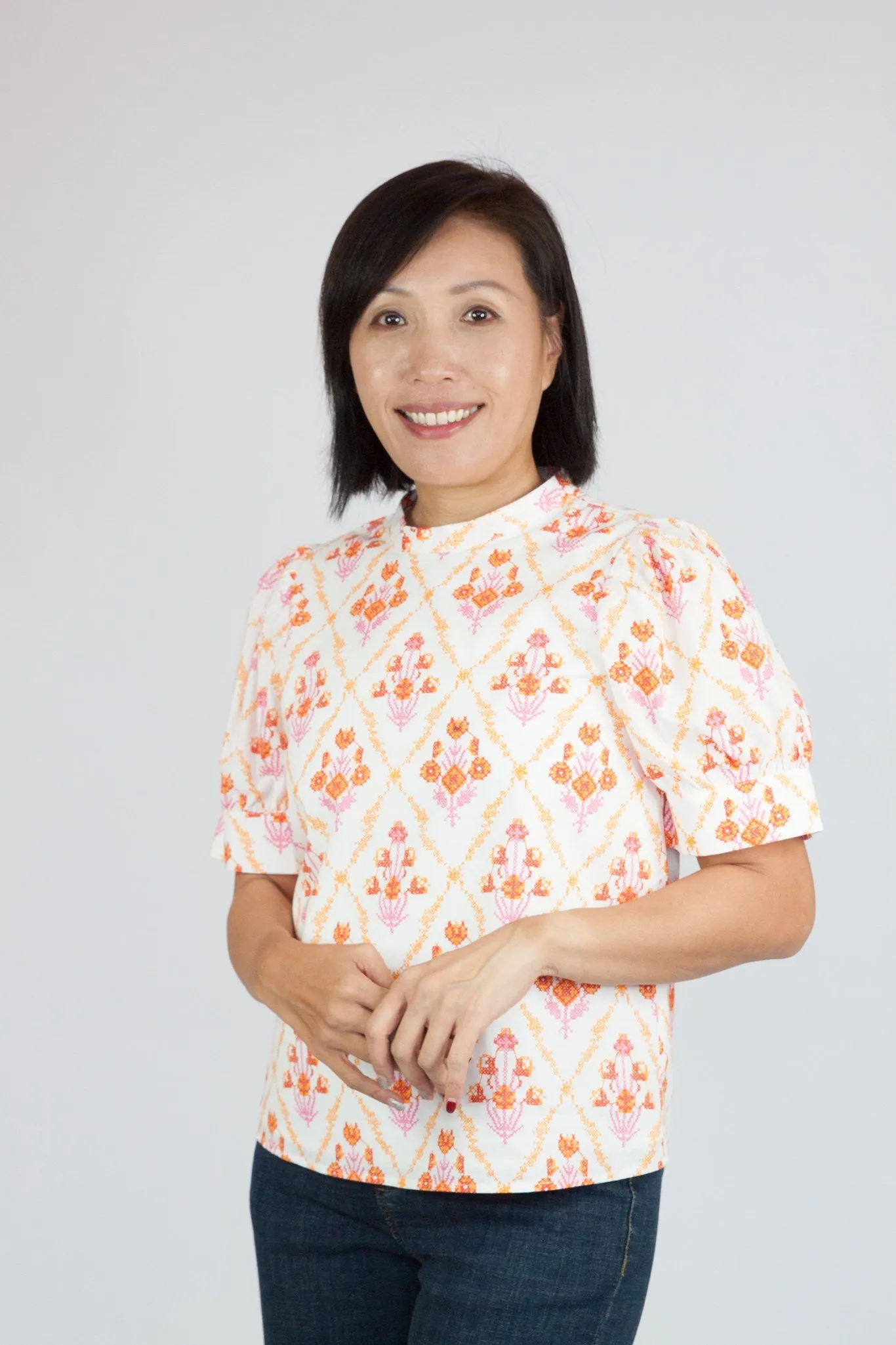 Boho Motif Print Blouse