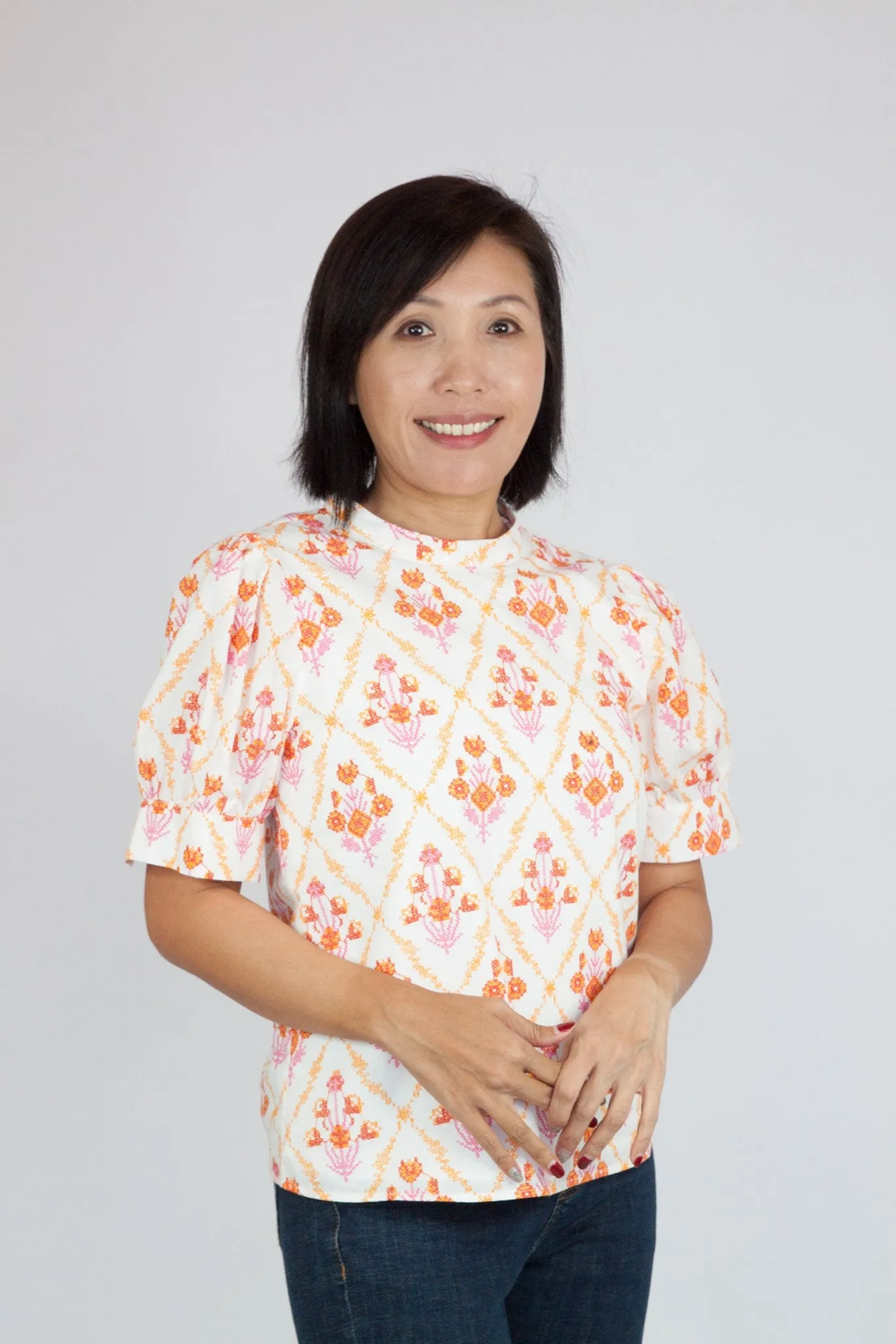 Boho Motif Print Blouse