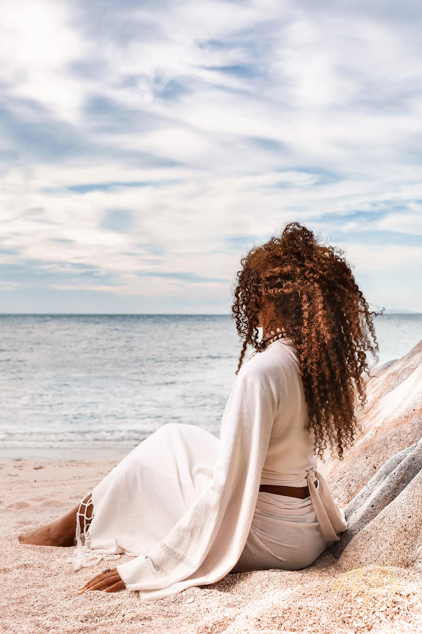 Boho Wrap Top • Wide Sleeve Crop Top • Organic Kimono Blouse