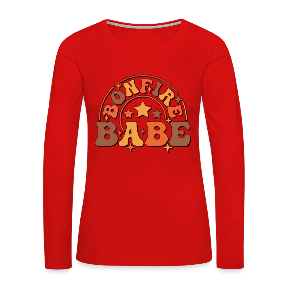 Bonfire Babe : Women's Premium Long Sleeve T-Shirt