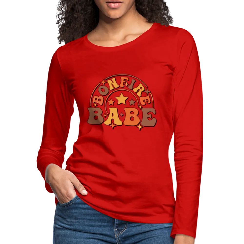 Bonfire Babe : Women's Premium Long Sleeve T-Shirt