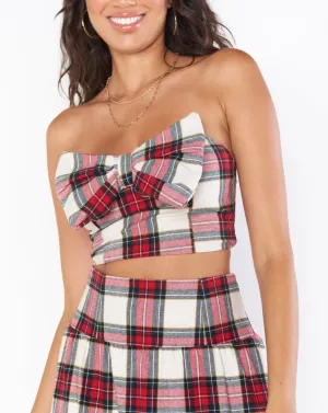 Bow Top | Winter Plaid