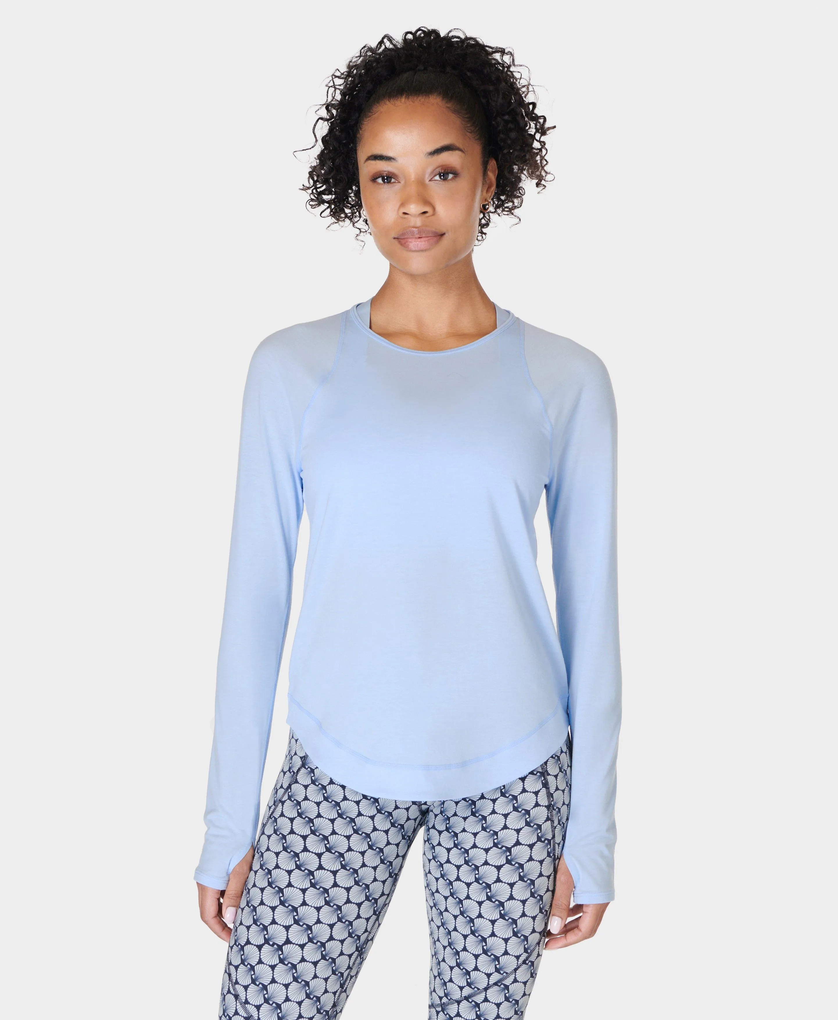 Breathe Easy Long Sleeve Top Sb9122 Breeze-Blue