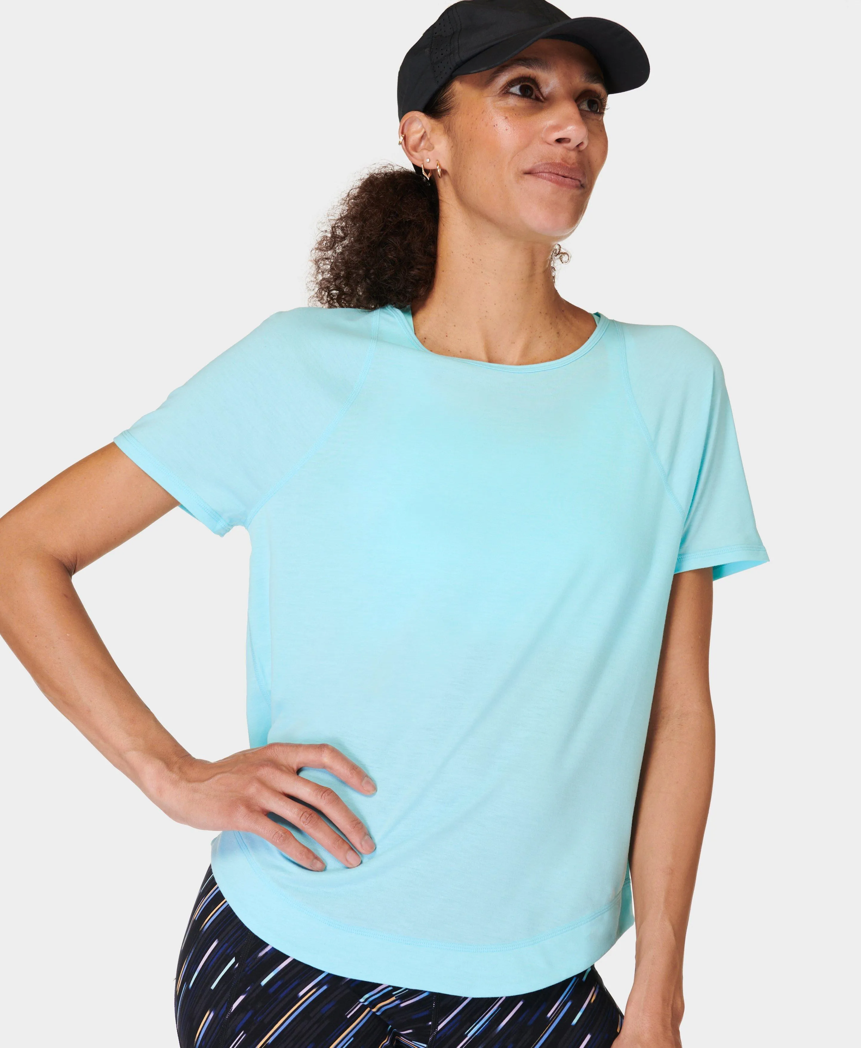 Breathe Easy T-shirt Sb9121 Aqua-Pop-Blue