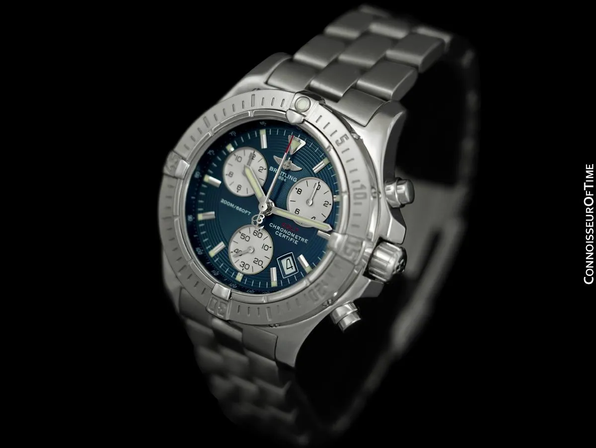 Breitling Chrono Colt Super Quartz Chronograph Ref. A73380 Mens Watch - Stainless Steel