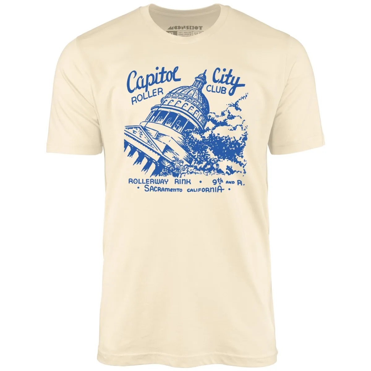 Capitol City Roller Club - Sacramento, CA - Vintage Roller Rink - Unisex T-Shirt