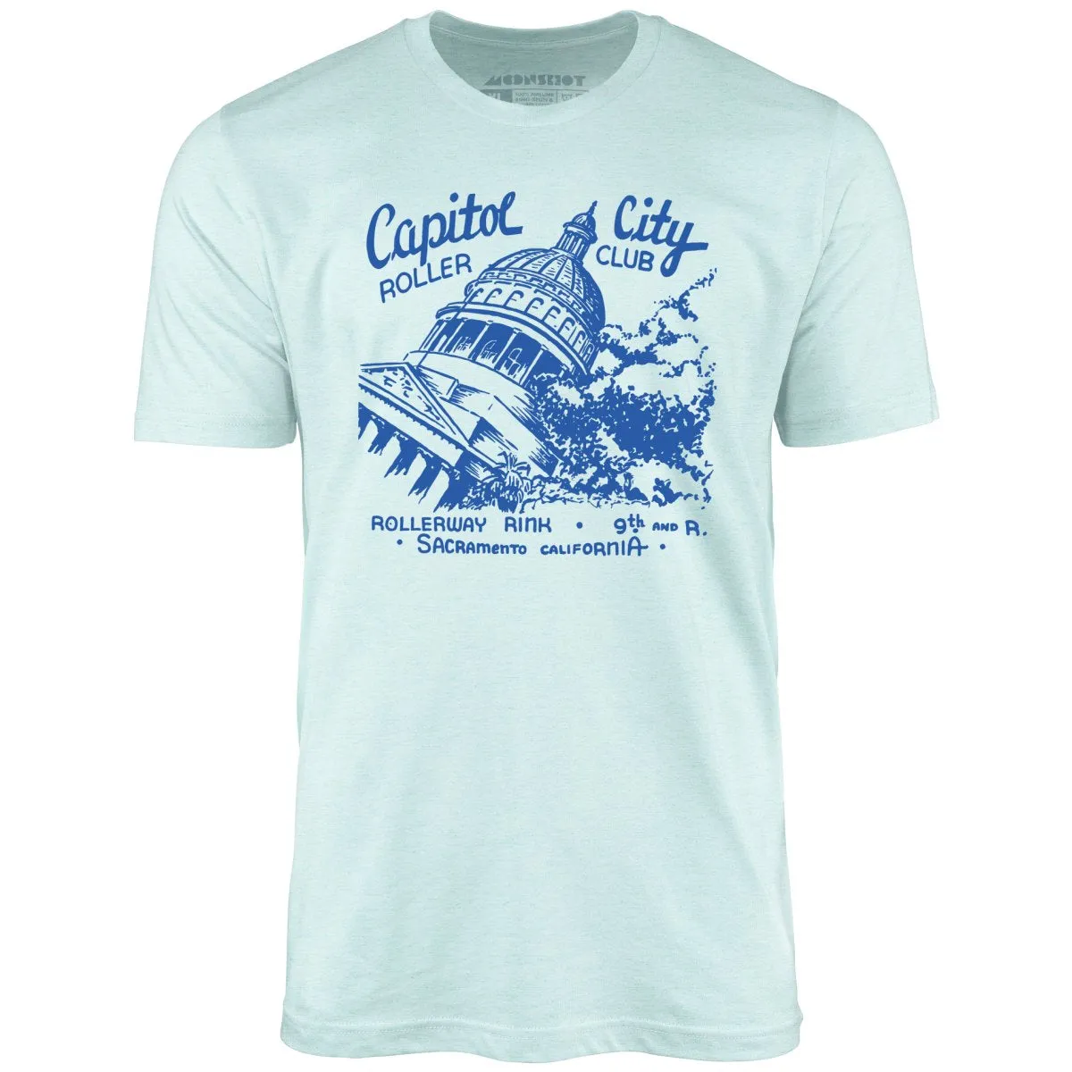 Capitol City Roller Club - Sacramento, CA - Vintage Roller Rink - Unisex T-Shirt