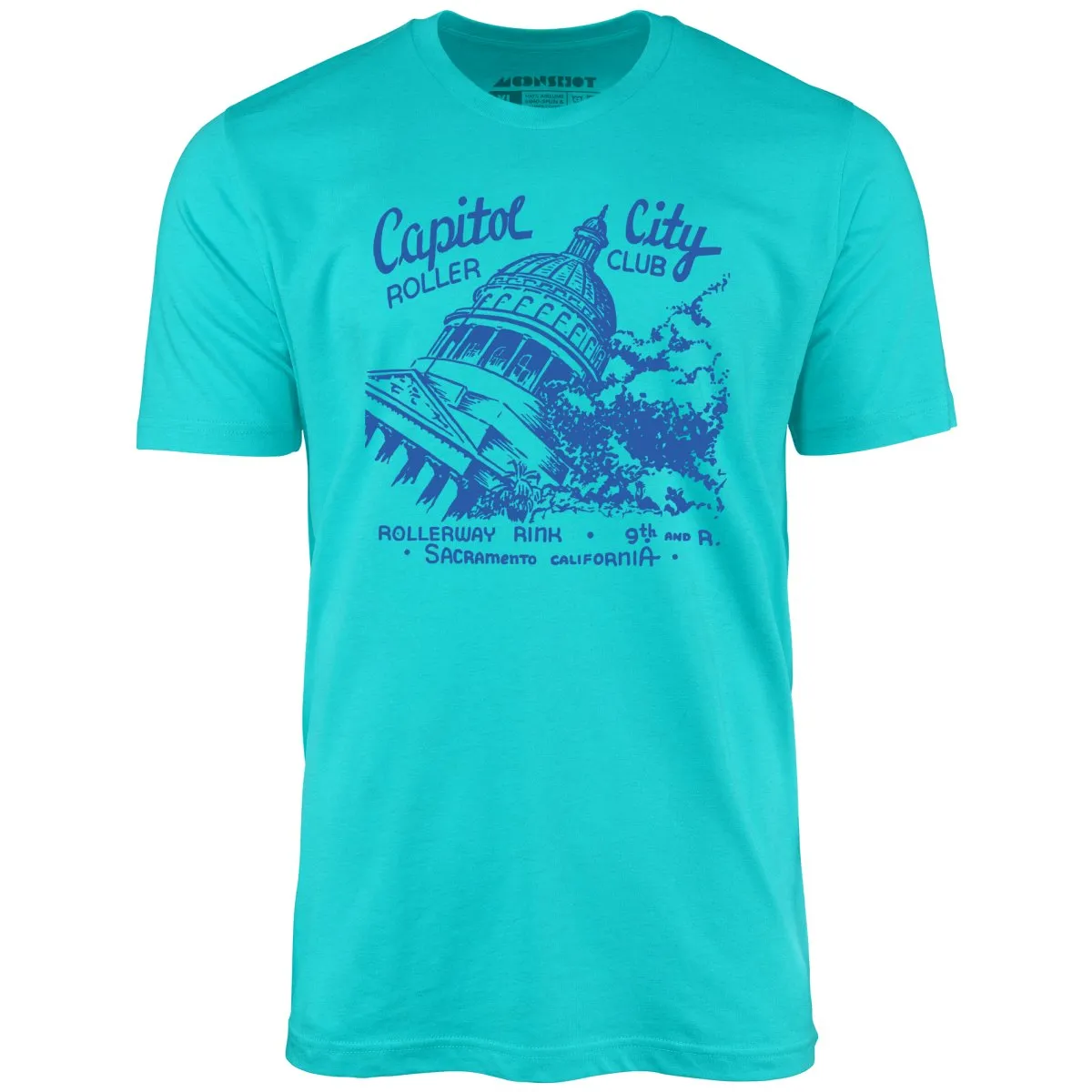 Capitol City Roller Club - Sacramento, CA - Vintage Roller Rink - Unisex T-Shirt