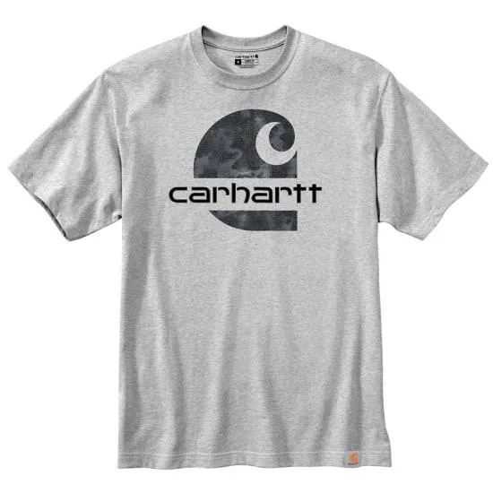 Carhartt 104867 Heavyweight Camo Carhartt C Graphic Short Sleeve T-Shirt