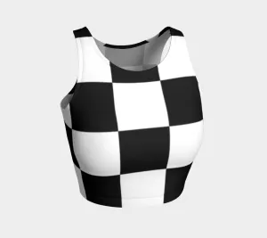 Checkered Athletic Crop Top