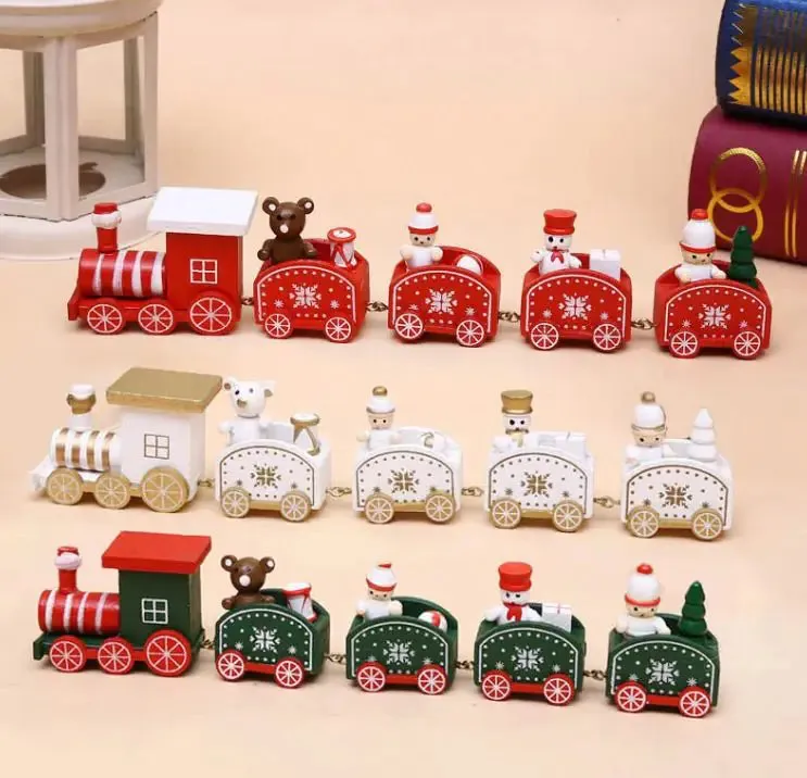 Christmas Wooden Train Ornament