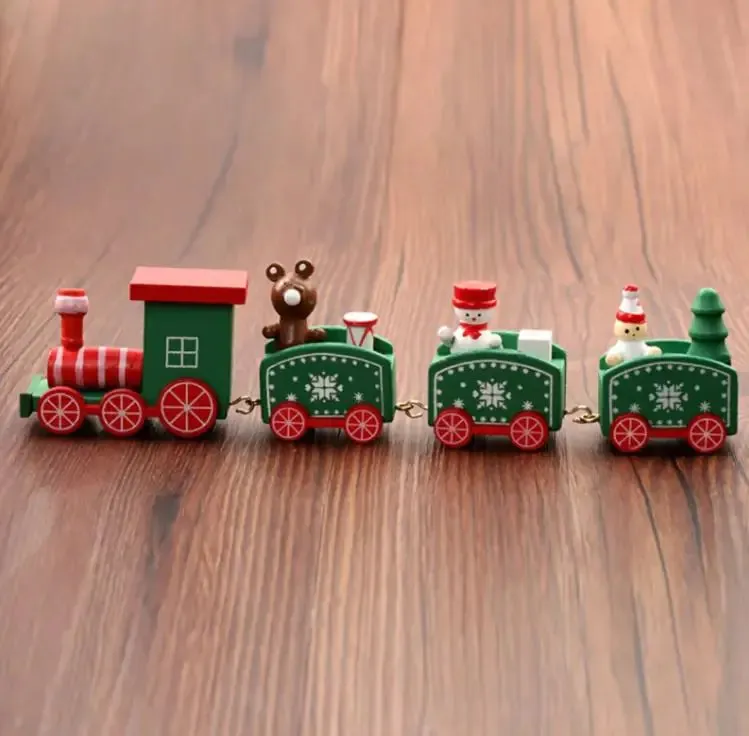 Christmas Wooden Train Ornament