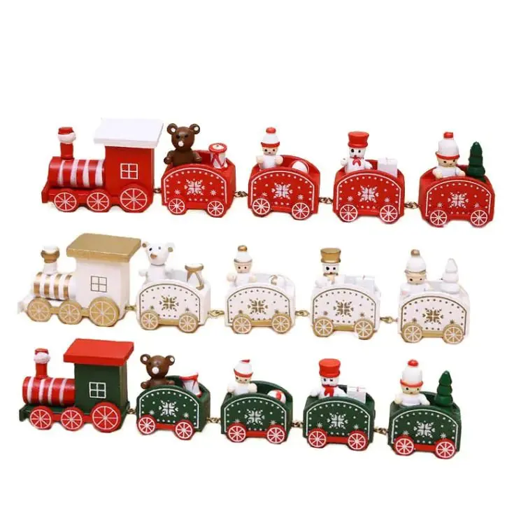 Christmas Wooden Train Ornament