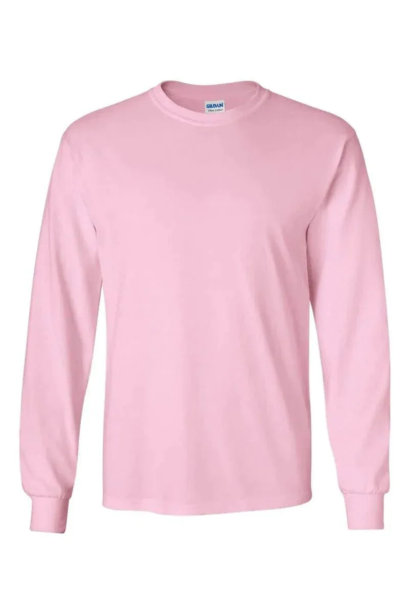 Colorful Candy Hearts Heavy Cotton Long Sleeve Adult T-Shirt