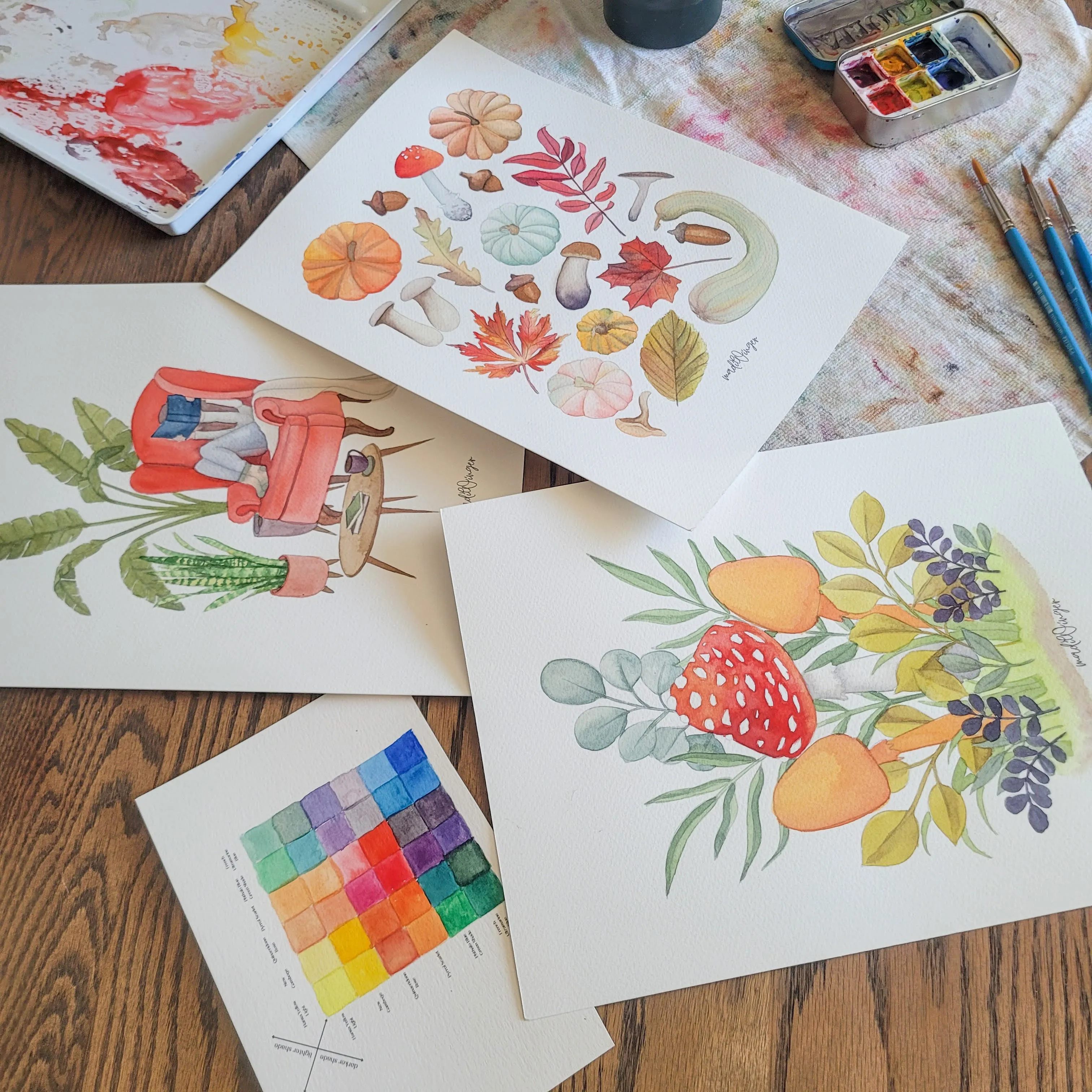 Cozy Autumn Watercolor Kit