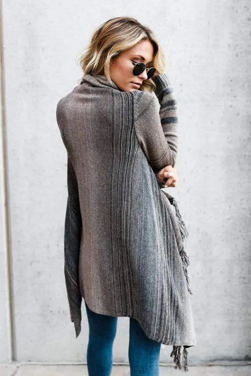 Cozy Up Tassel  Sweater Coat - 5 Colors