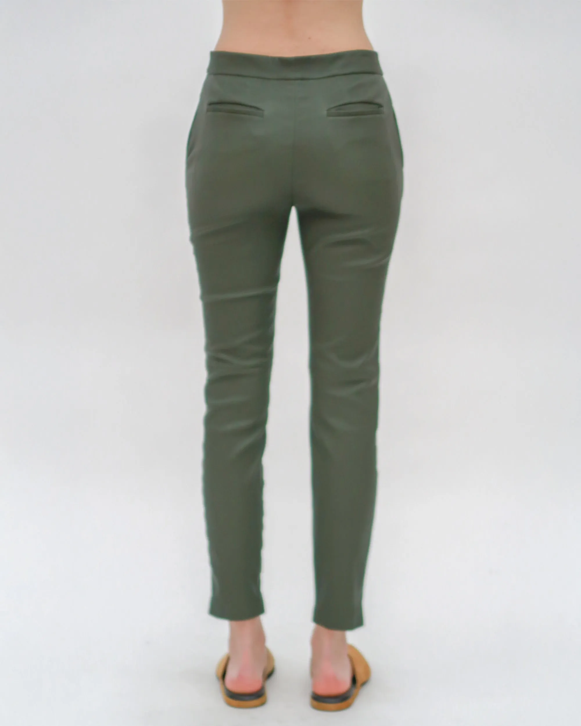 CROPPED SKINNY PANT - STRETCH PLONGE