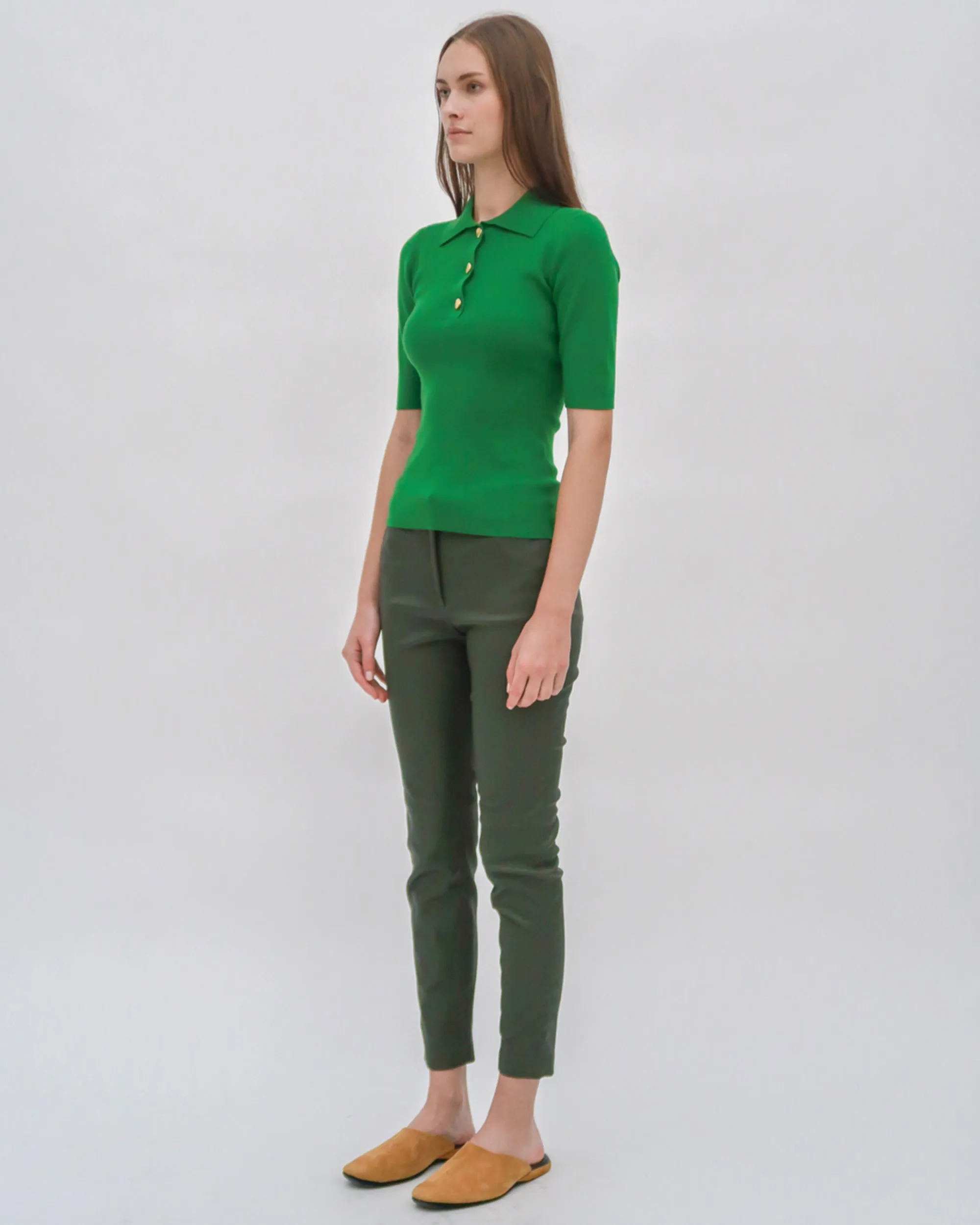 CROPPED SKINNY PANT - STRETCH PLONGE