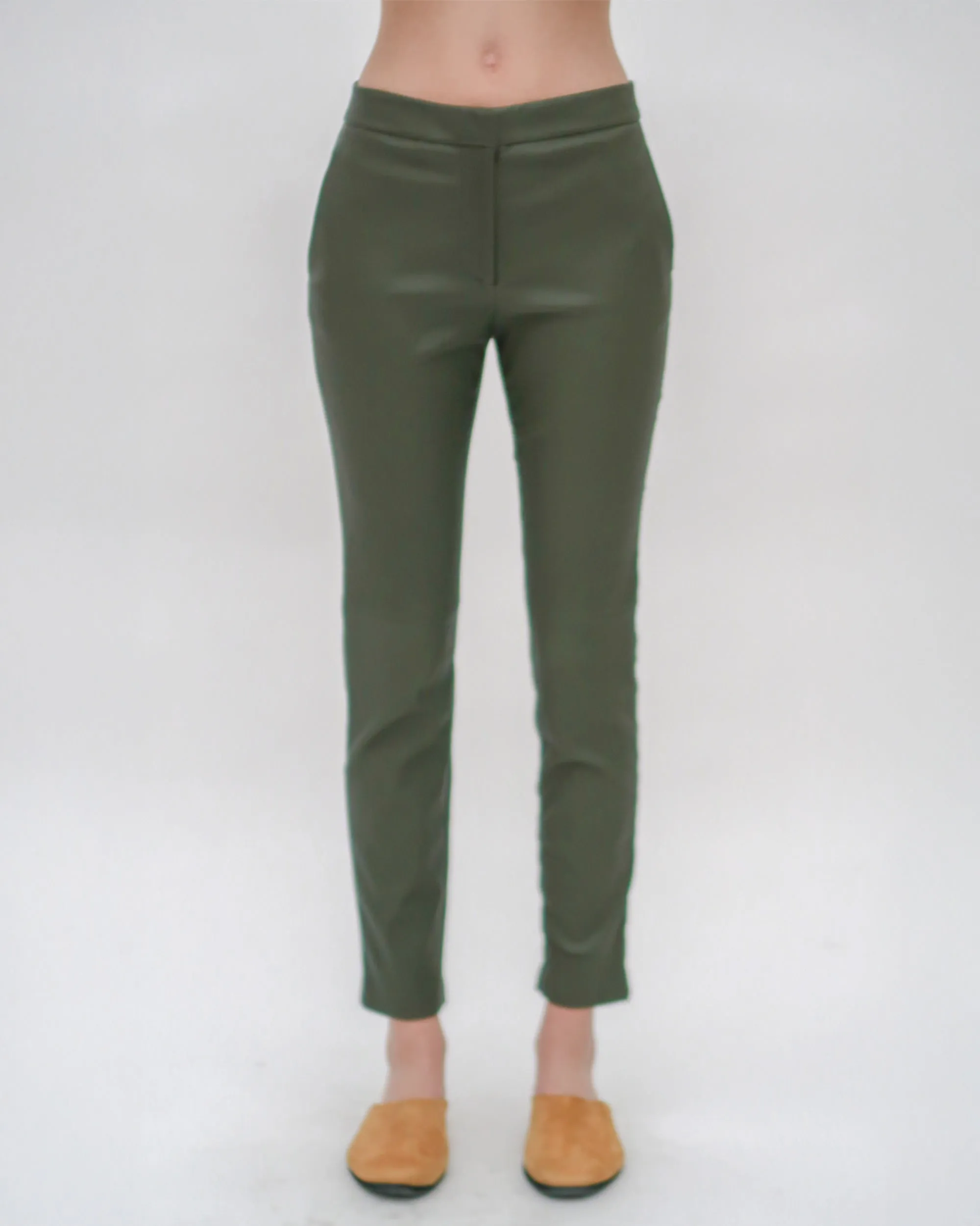 CROPPED SKINNY PANT - STRETCH PLONGE