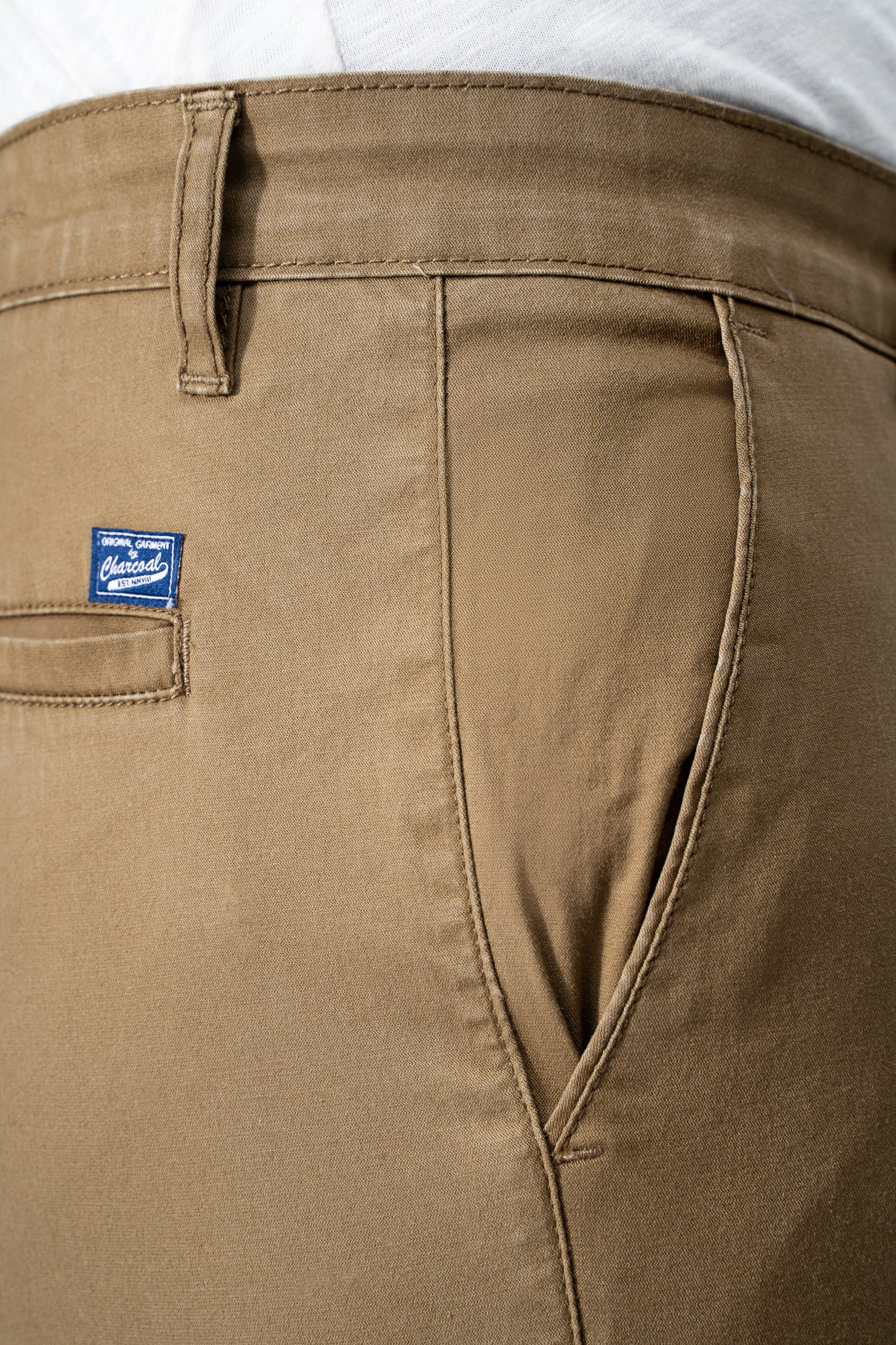 CROSS POCKET TWILL SLIMFIT PANT DARK KHAKI