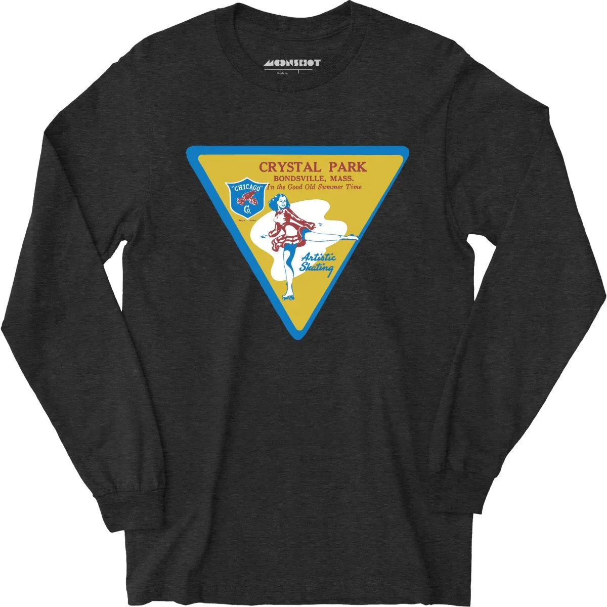 Crystal Park - Bondsville, MA - Vintage Roller Rink - Long Sleeve T-Shirt