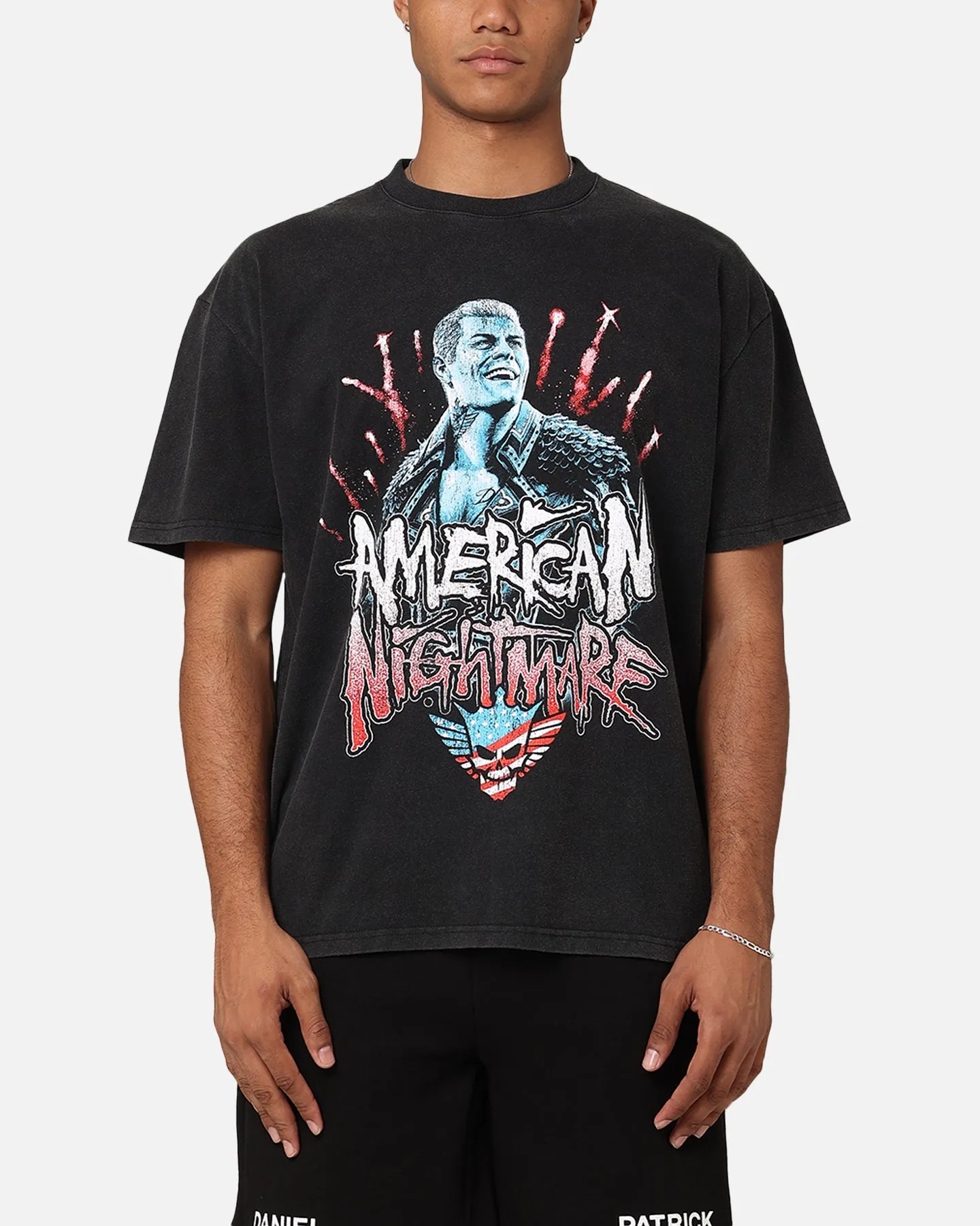 Culture Kings X WWE Cody Rhodes Heavy T-Shirt Vintage Black