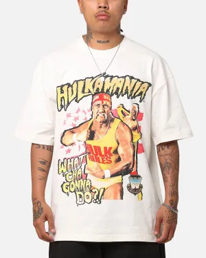 Culture Kings X WWE Hulk Hogan Hulkamania Vintage T-Shirt Off White