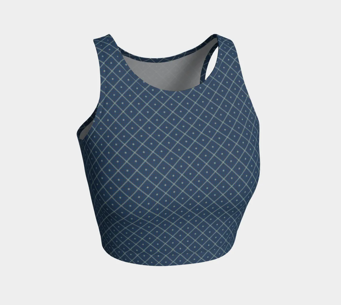 Diamond and Dot Athletic Crop Top