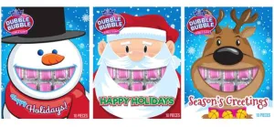 Dubble Bubble Holiday Gum Cards Assorted 0.7oz