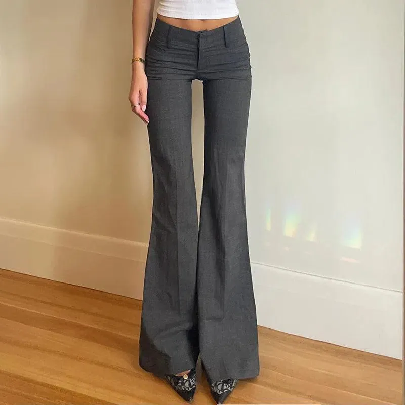 Elvira – High-waisted design – Flared trousers