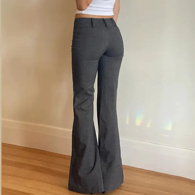 Elvira – High-waisted design – Flared trousers