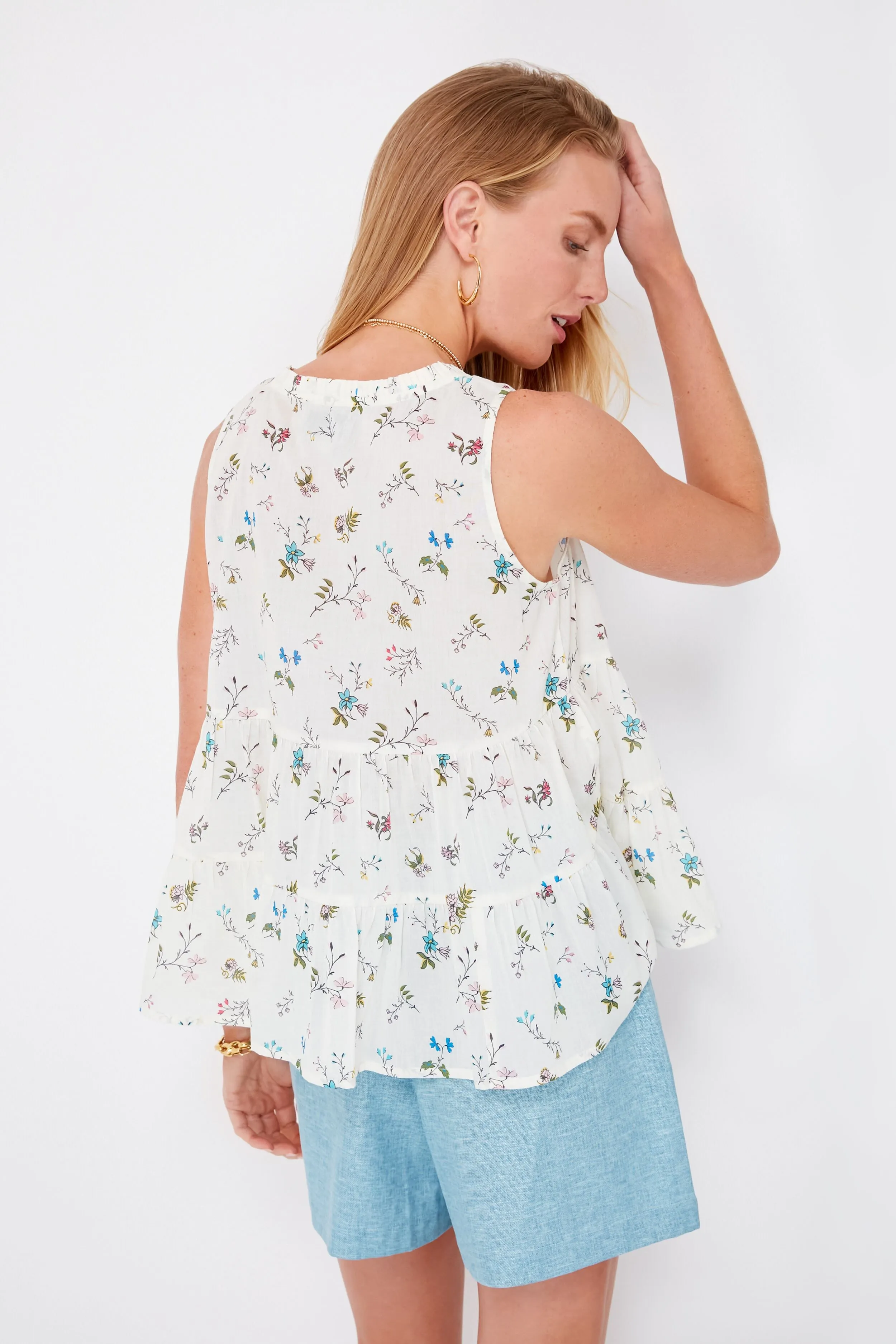 First Blooms Sleeveless Salty Paloma Top