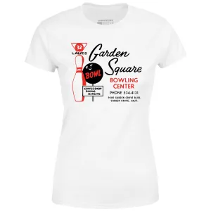 Garden Square Lanes - Garden Grove, CA - Vintage Bowling Alley - Women's T-Shirt