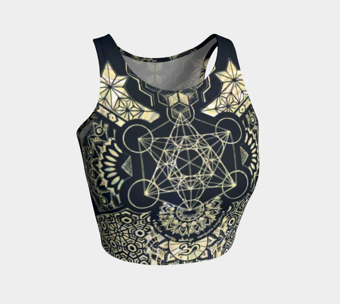 GEOMETRIC GOLD CROP TOP | MIL ET UNE