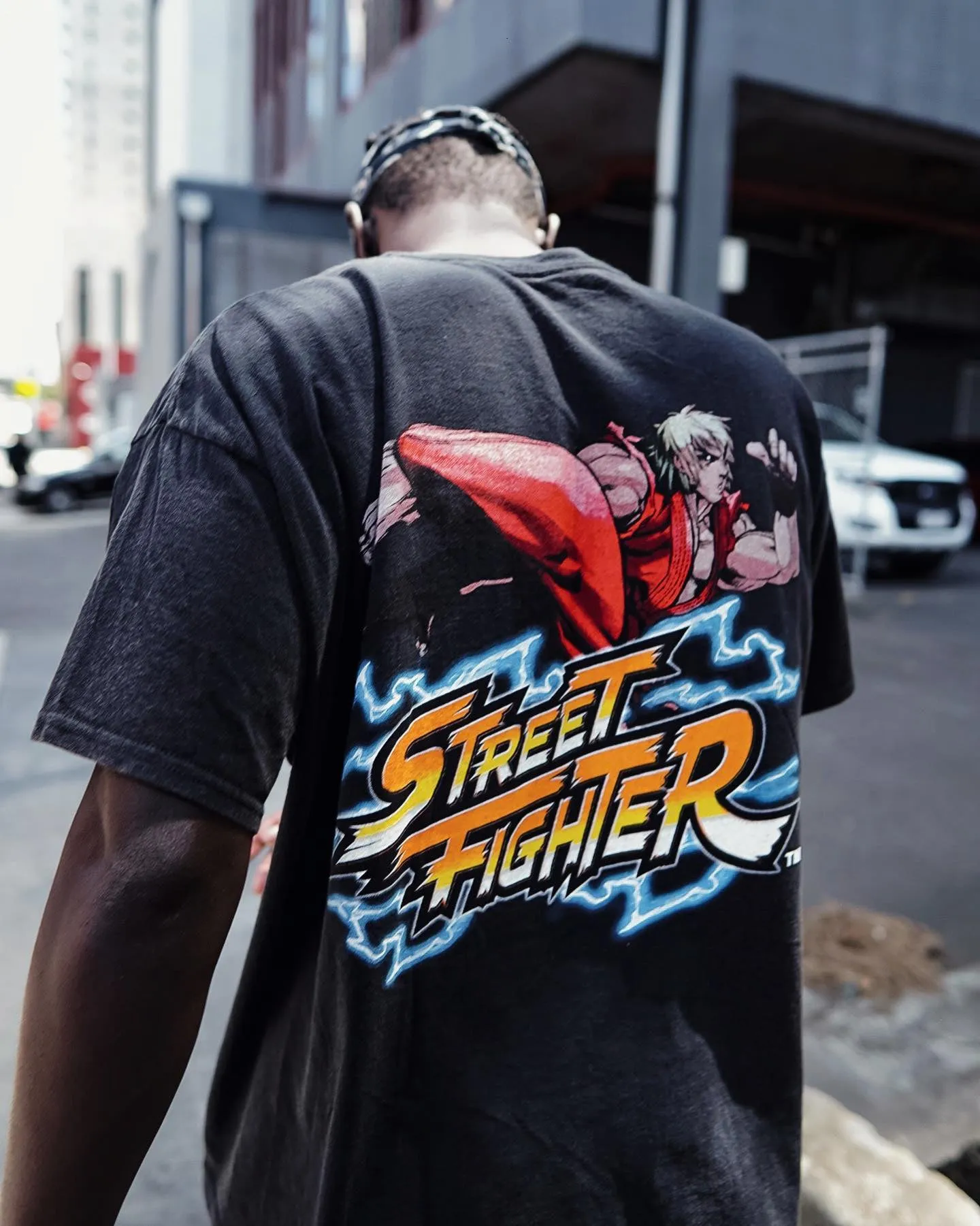 Goat Crew X Street Fighter Ken Masters Vintage T-Shirt Black Wash