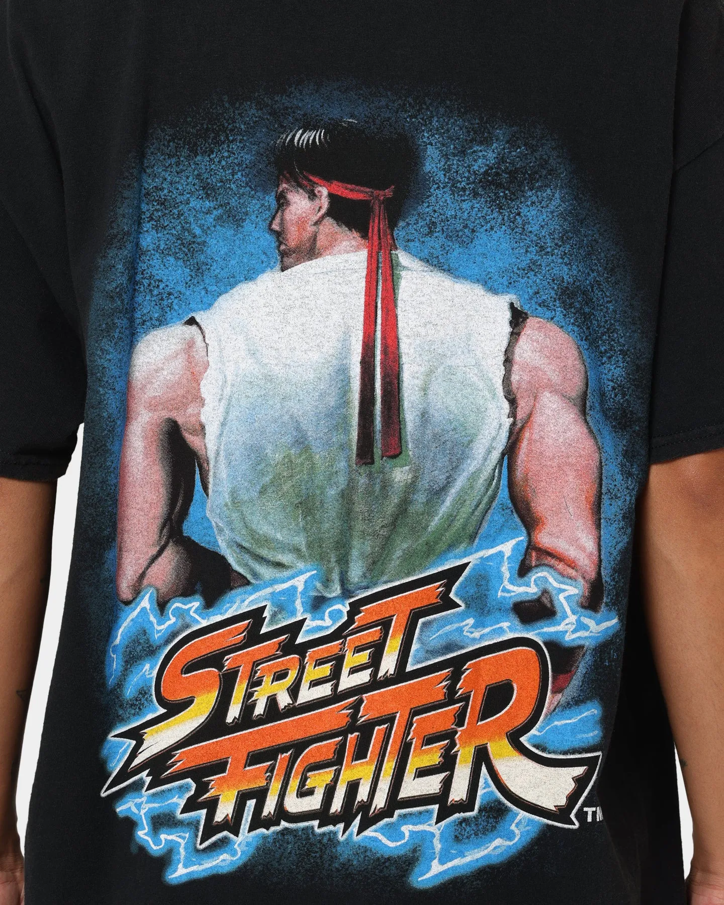 Goat Crew X Street Fighter Ryu Vintage T-Shirt Black Wash